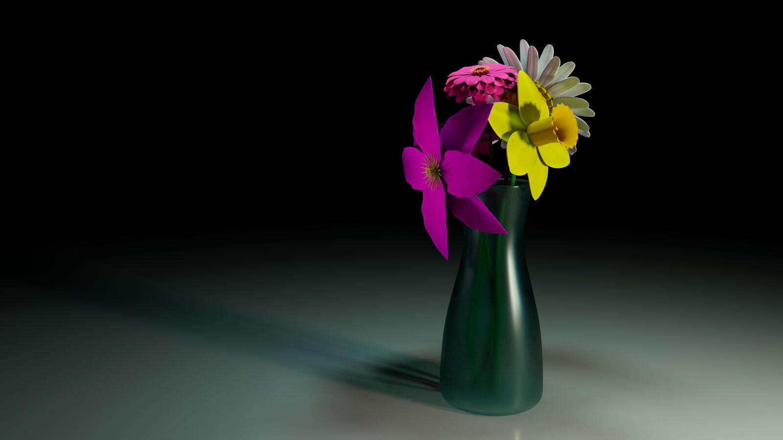 Vase of Flowers Full Render